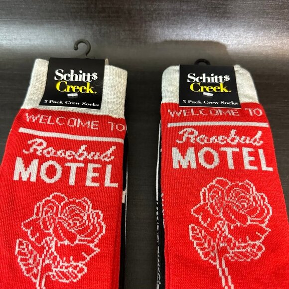 NEW - Schitts‎ Creek socks novelty graphic design crew socks lot 0f 2 packs - Picture 2 of 7
